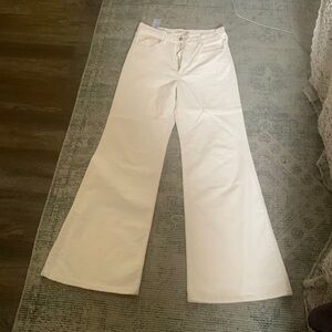Levi white flare jeans